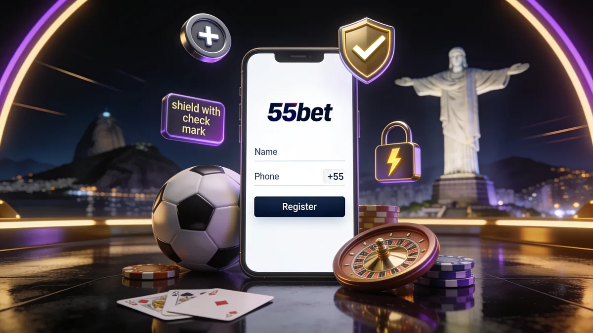 Como Fazer o Cadastro na 55bet Corretamente para jogadores no Brasil